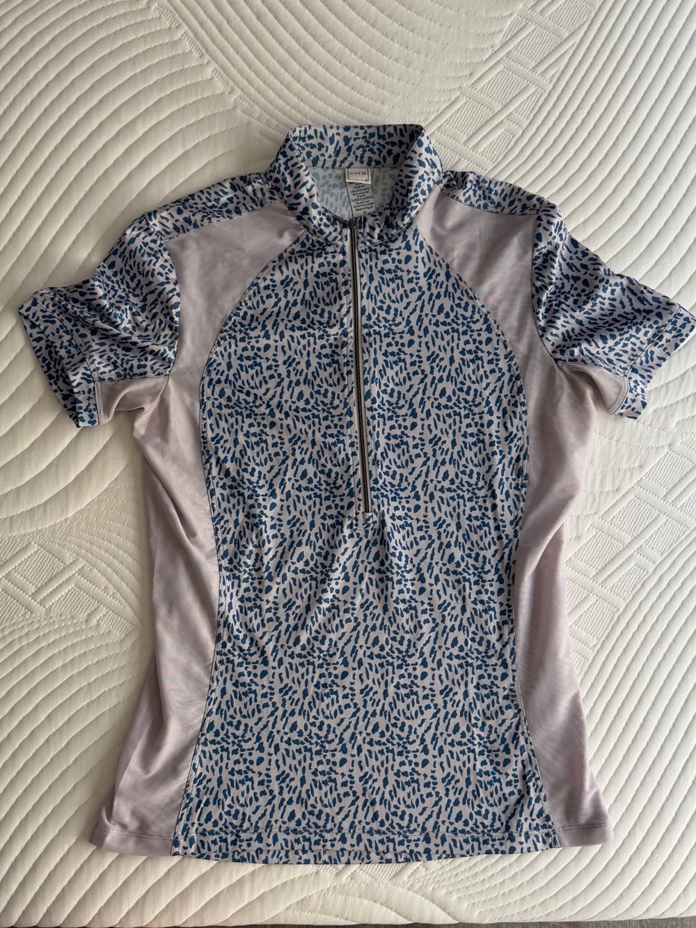 FITS Perfect Fit 1/4 Zip Short Sleeve Top